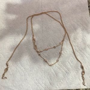 Rose gold Kendra Scott wrap necklace